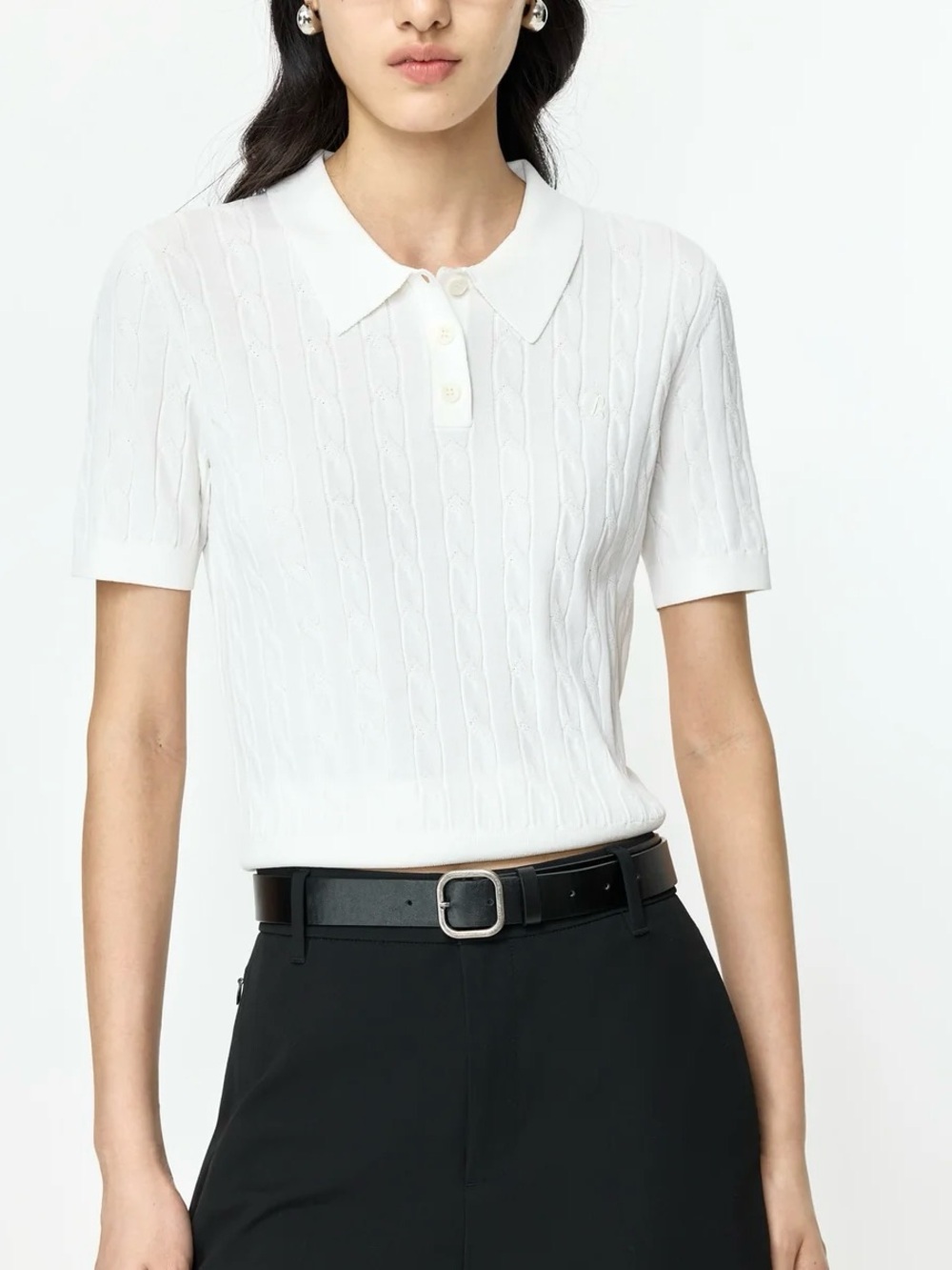 Lily classic polo Knit Top